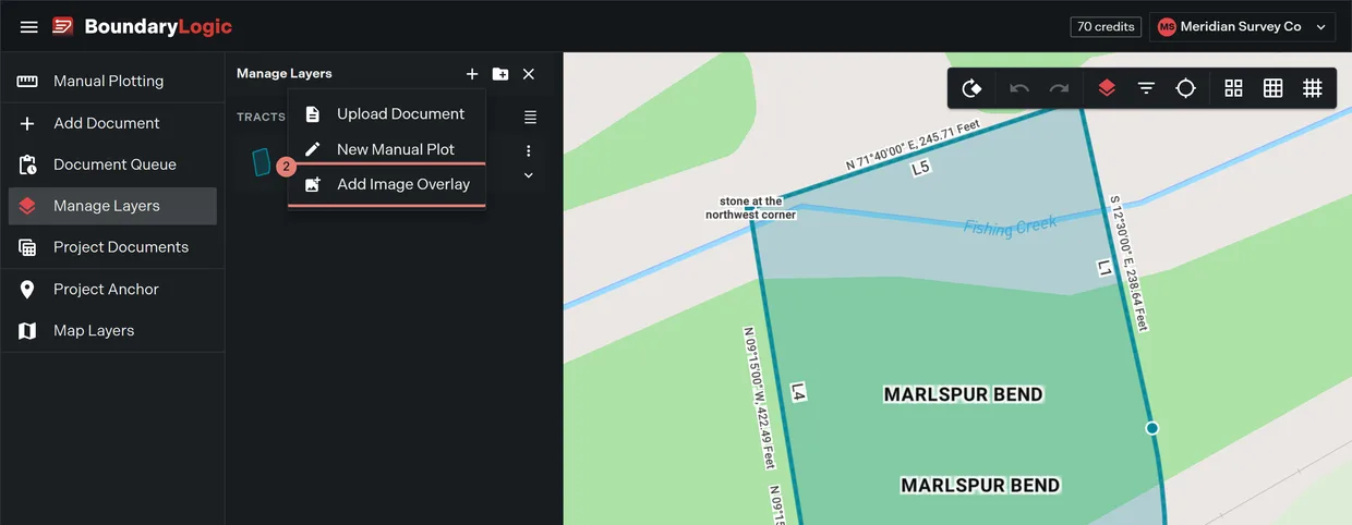 Step 2: Add Image Overlay on the Add layer menu in the layer list