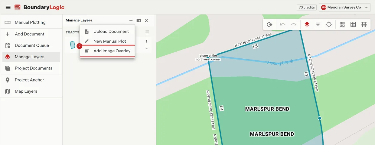 Step 2: Add Image Overlay on the Add layer menu in the layer list