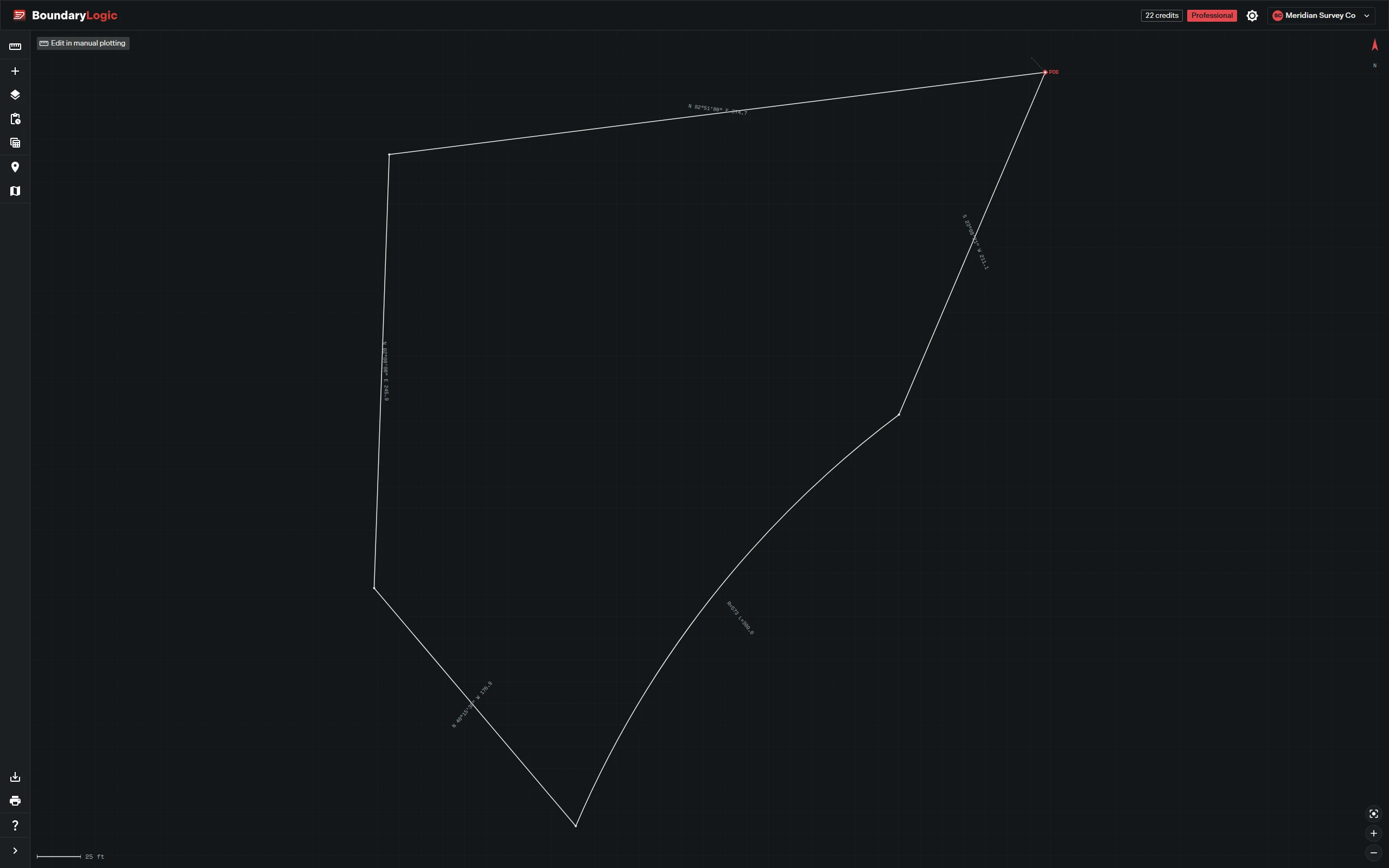 Trace workspace: dxf view